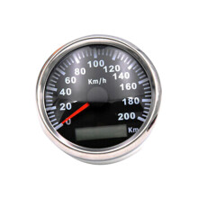 85mm 200KM/H GPS-nopeusmittari 9-32V punaisella matkamittarilla autoille