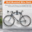Support mural pour vélo, support pour vélo pour garage, rangement mural pour vélo d'intérieur, support 5
