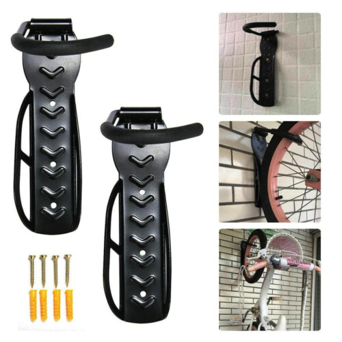 ADEPTNA LOT DE 2 CROCHETS DE RANGEMENT MURAUX POUR VÉLOS