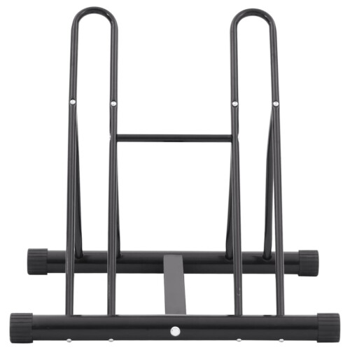 Support de vélo sur pied pour 2 vélos, support de sol en acier, vidaXL 2
