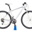 (Jaune) Béquille de vélo de montagne, support de présentation transparent pour vélo de route, support 2