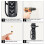 Lot de 4 crochets muraux pour rangement de vélos, support solide pour garage 4