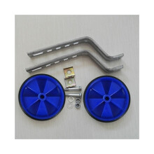 (Blauw) Fiets Kinderen Zijwieltjes Training Kunststof Wielen Accessoires Set Praktisch