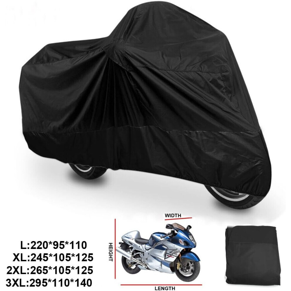 Motorcycle Cover XL Outdoor Indoor Waterproof Motorbike Scooter Cover Outdoor Dustproof UV Protection