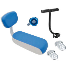ZHOUWHJJ Bicycle Rear Seat Cushion Armrest Footrest Set Kid Child Carrier Bicycle Baby Seat Including