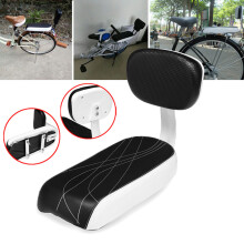 14.5x34x25cm Bike Rear Seat Child Safety Cushion Bike Back Saddle with Armrest Outdoor Cycling