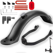 Guardabarros para patinete eléctrico NECBAOA, guardabarros trasero, soporte de guardabarros trasero,