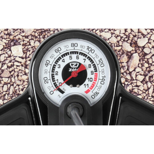 Zefal Profil Max FP20 Standpumpe, Silber/Schwarz, Einheitsgröße 1