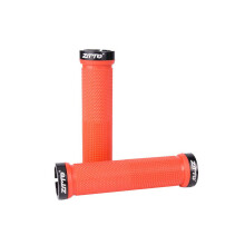Puños de manillar de bicicleta (rojos) de goma antideslizante para bicicleta de montaña con bloqueo