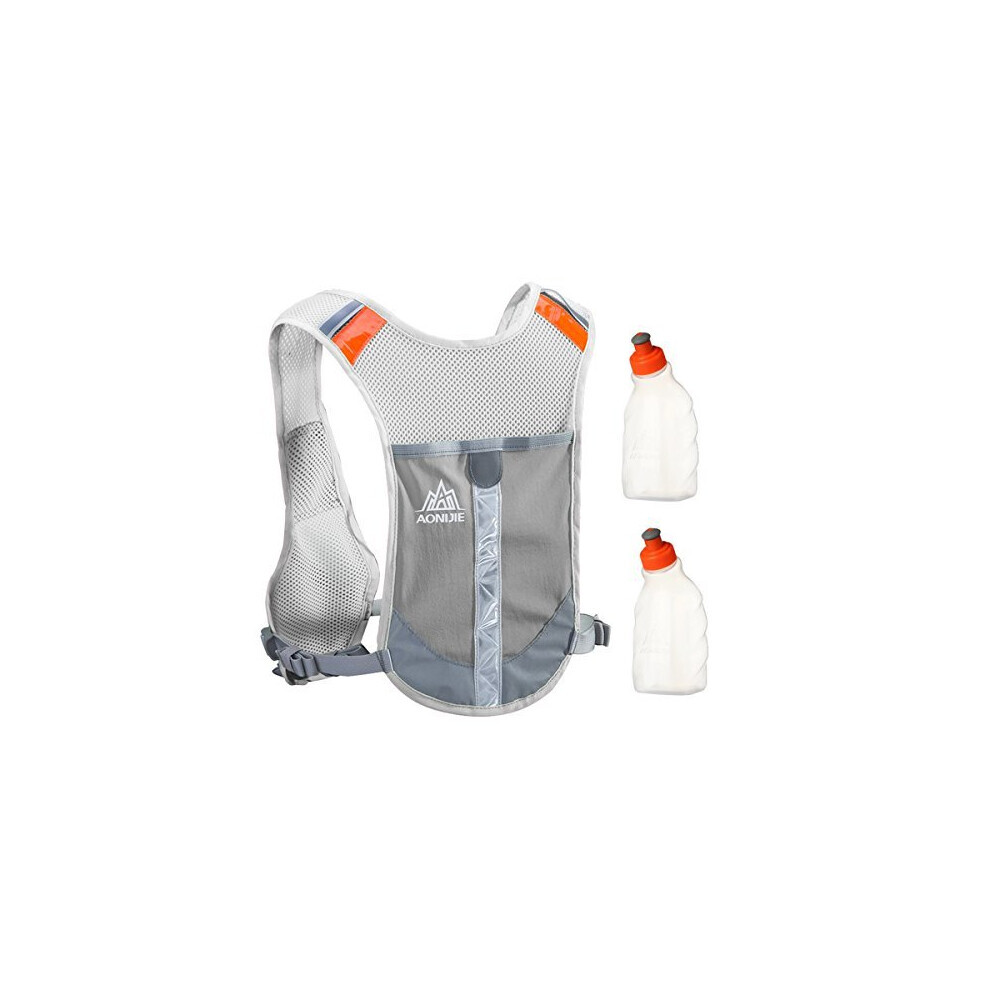 Sac à dos d'hydratation pour marathonien de sport en plein air, gilet d'hydratation avec 2 bouteilles