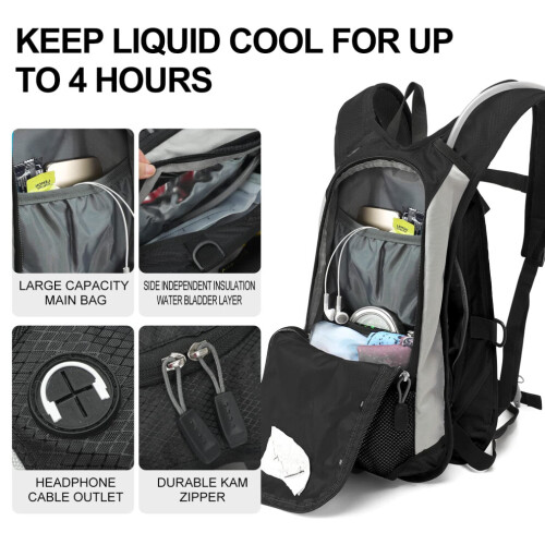 IX INOXTO Hydration Pack Rucksack Leichter Wasserrucksack mit Fre 2