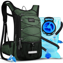 Sac à dos d'hydratation avec poche à eau de 3 L, sac à dos d'hydratation de course de 15 L pour hommes