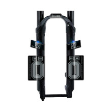 (Dunkelgrau) MTB Rennrad Vorderradgabel Aufkleber für Ohlins Rxf36 M.2 M2 Vinyl Mountainbike Aufkleber