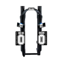 (Weiß) MTB Rennrad Vorderrad Gabel Aufkleber für Ohlins Rxf36 M.2 M2 Vinyl Mountainbike Aufkleber wasserdicht
