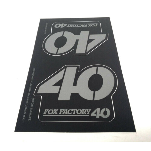 Fox Racing Shox Heritage Fork and Shock Decal Kit Stealth One Size 2