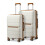 (cream) 24+28 inches British Traveller Hard Shell Suitcase 1