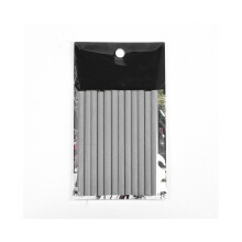 (a-Gray) Lot de 12 autocollants réfléchissants pour rayons de roue de vélo, lumière d'avertissement