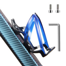 Schwarz + Blau Fahrrad Farbverlauf Wasserflaschenhalter, Zweifarbiges PC Fahrradzubehör
