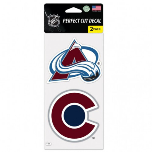 Colorado Avalanche Decal 4x4 Perfect Cut Set 2 kpl