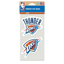 Autocollant WinCraft NBA Oklahoma City Thunder Perfect Cut (lot de 2) 4
