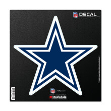 Autocollant en vinyle repositionnable avec logo des Cowboys de Dallas Stockdale (6'' x 6'')