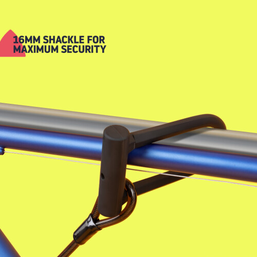 Candado en U para bicicleta con cable HILLINGTON 2