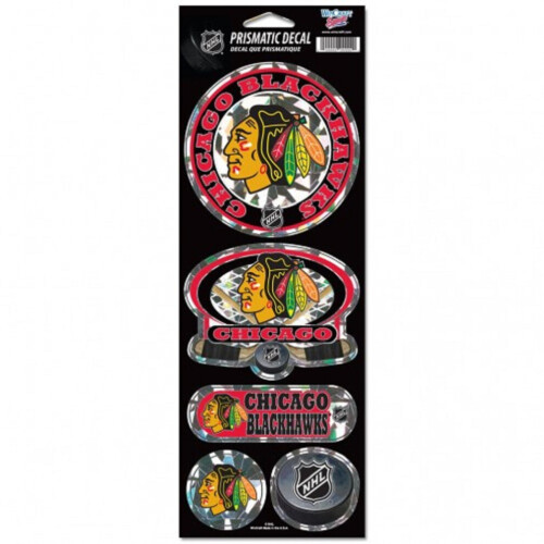 Chicago Blackhawks Aufkleber Prismatic