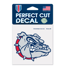 Autocollant Gonzaga Bulldogs 4x4 Perfect Cut Color - Commande spéciale