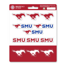 Lot de 12 mini-autocollants Mustangs de l'Université Southern Methodist