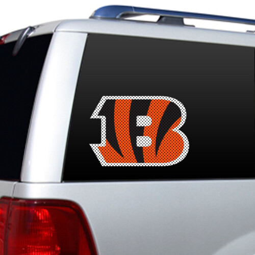 Cincinnati Bengals Fensterfolie, 30,5 cm, gestanzt, CO