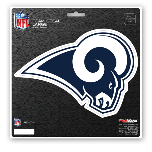 Los Angeles Rams Aufkleber 8x8 Stanzform