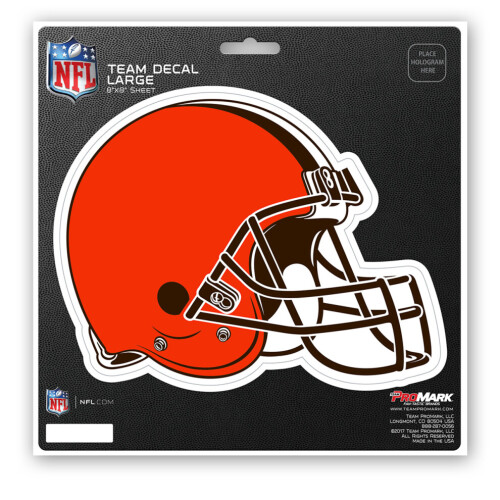 Cleveland Browns Aufkleber 8x8 Stanzform