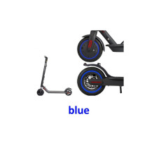 (bleu) Autocollant réfléchissant de protection pour moyeu de roue de scooter