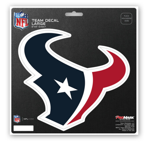 Houston Texans Aufkleber 8x8 Stanzform