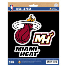 Miami Heat 3-teiliges Aufkleber-Set
