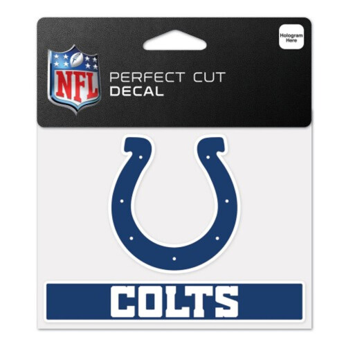 Autocollant Indianapolis Colts 4,5 x 5,75, couleur parfaite