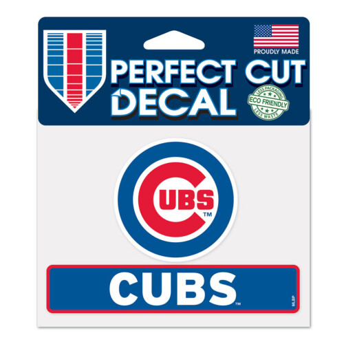 Autocollant des Chicago Cubs 4,5 x 5,75 couleurs parfaites – Commande spéciale