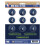 Minnesota Timberwolves 12 Count Mini Decal -tarrapakkaus 1