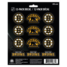 Boston Bruins 12 Count Mini Decal -tarrapakkaus