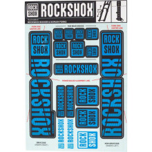 RockShox Fork Decal Kit 35mm Dual Crown Blue