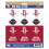 Houston Rockets – Mini-Aufkleber-Set, 12 Stück 1