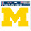 Michigan Wolverines Decal 5x6 Ultra Color 1