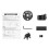 ROCKBROS Cube Antivol pour vélo, robuste et antivol, pliable, avec support de montage, multifonction 5