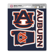 Auburn Tigers Decal Die Cut Team 3 Pack