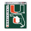 Miami Hurricanes Decal Die Cut Team 3 Pack 1