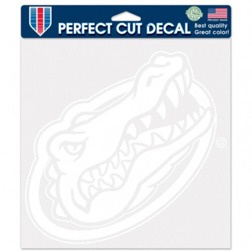 Autocollant Florida Gators 8x8 découpé blanc neuf