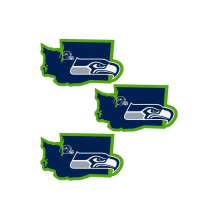 Siskiyou F3HSD155 Unisex NFL Seattle Seahawks Home State Decal - yksi koko - 3 kpl pakkaus