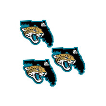 Siskiyou F3HSD175 Unisex NFL Jacksonville Jaguars Home State Decal - yksi koko - 3 kpl pakkaus