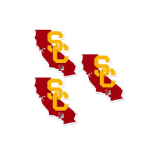 Siskiyou C3HSD53 Unisex NCAA USC Trojans Home State Decal - yksi koko - 3 kpl pakkaus