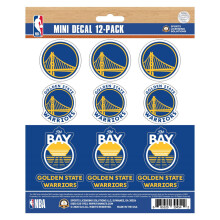 Golden State Warriors 12 Count Mini Decal -tarrapakkaus